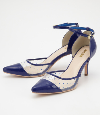 クリア ドット パンプス