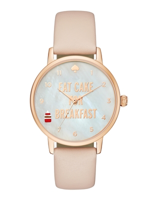 METRO EAT CAKE FOR BREAKFAST STRAP WATCH