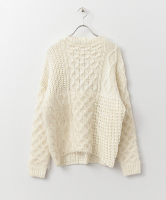 KBF ケーブルシャギーニット