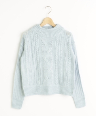 ケーブルタートルプルオーバー