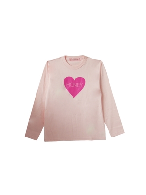 Heart print longTshirts