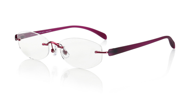 【RIMLESS FRAME -TR-90 TYPE- 】軽量柔軟な樹脂素材のふちなしメガネ