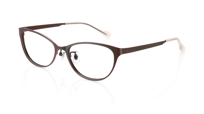 【WOMEN COLOR METAL】ビビットカラーのラインがアクセントのメガネ