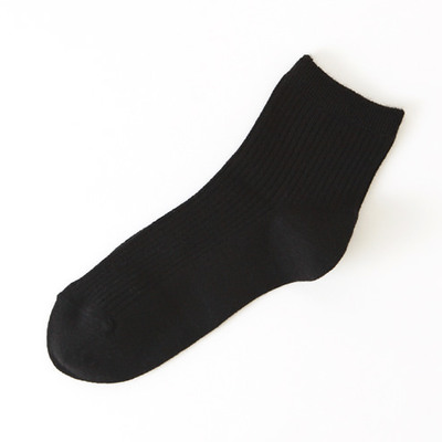 靴下屋 ◆毛混◆2×2リブショートソックス