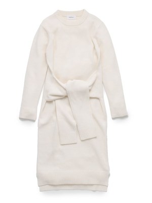 前結びニットワンピース