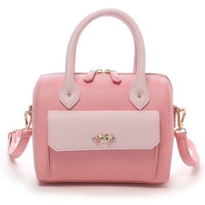 サマンサタバサプチチョイス ミルフルール ミニボストンバッグ(コーラルピンク)