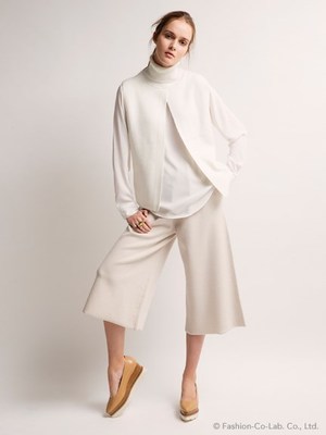 ニットガウチョパンツ