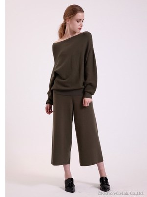 ニットガウチョパンツ