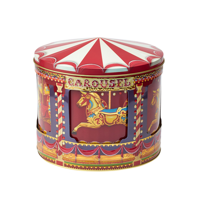 SILVER CRANE　カルーセルティン缶