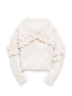 Lily Brown フリルニットプルオーバー