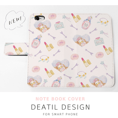 手帳型スマートフォン ケース　" Cheri "