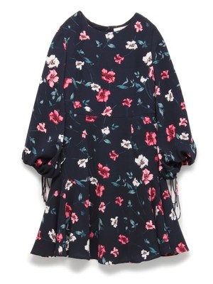 ジョーゼットフラワーワンピース