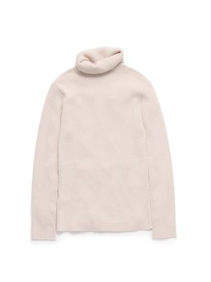 リブタートルニットプルオーバー