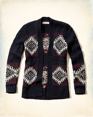  Patterned Open Sweater