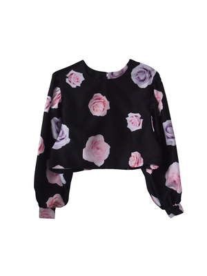 rose shantung blouse
