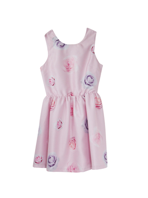 rose shantung one-piece