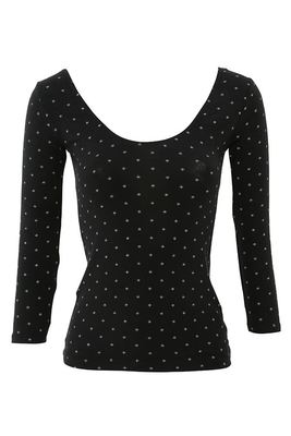 tutuheatplusキラキラ深U8分袖