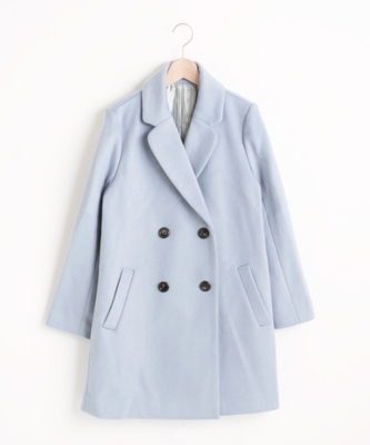 Wボタンチェスターコート