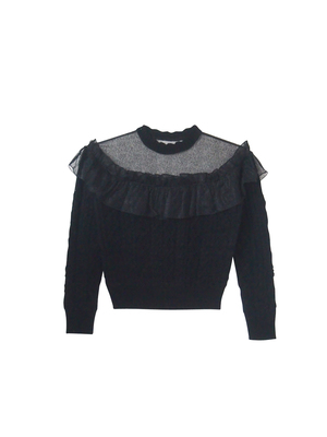 bulky tulle knit