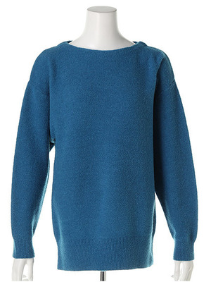 ドルマンボートネックニット