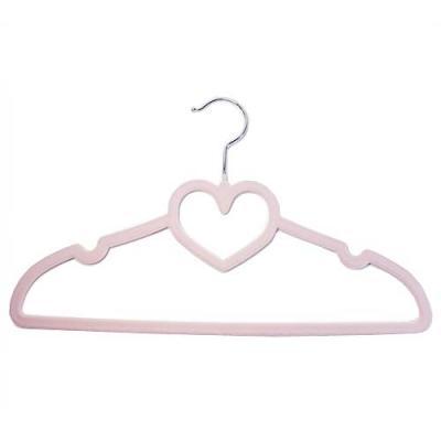 滑らないハートハンガー　ライトピンク