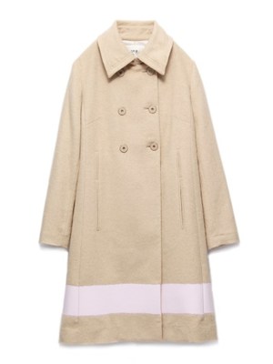 ラバープリントラインコート