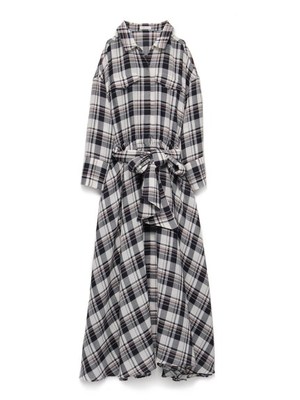 フレアシャツワンピース