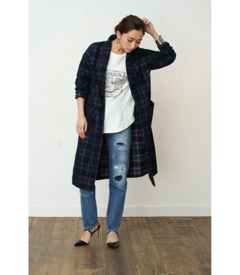 パッチワーク風リメイクボーイズデニム