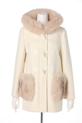 ポケットファーダッフルコート