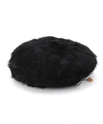 リボンチャーム付きふわふわベレー帽