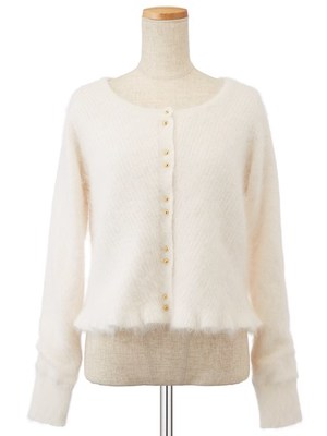 アンゴラバイアスリブカーデ