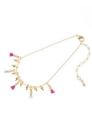 passage mignon/flaneur (パサージュミニョンフラヌール)  フリンジボールチェーンブレスレット