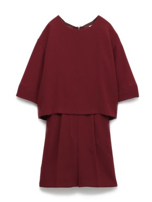 フレアスリーブコンビネゾン