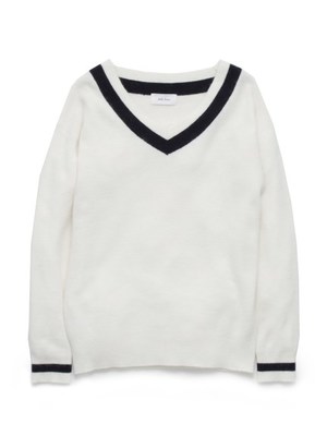 アンゴラ混チルデンニットプルオーバー