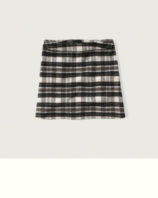 PLAID A-LINE SKIRT
