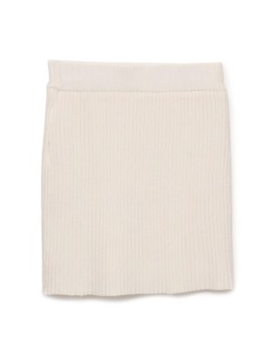 リブニットタイトミニスカート