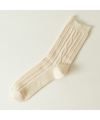 〈靴下屋〉縄柄リンクソックス