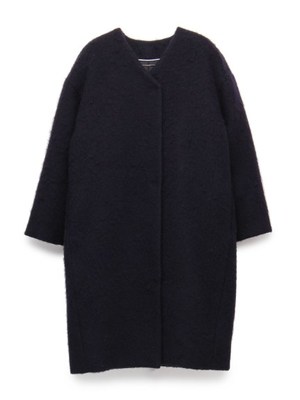 モコモコノーカラーコート