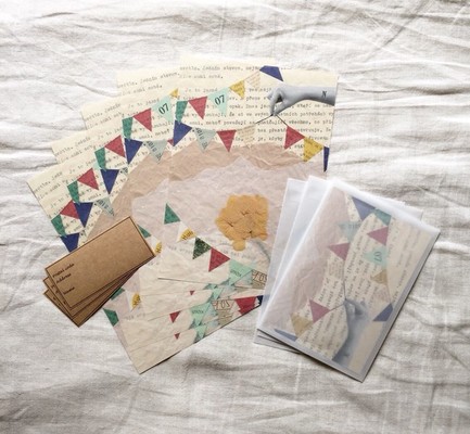 コラージュレターセット（ガーランド）