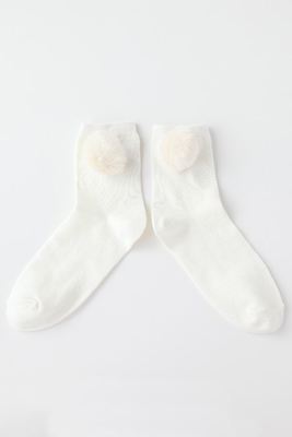 ボンボン付きソックス