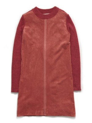 Lily Brown (リリーブラウン)  ニット×スエードワンピース