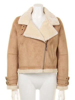 Lily Brown (リリーブラウン)  ムートンライダースコート