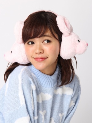 WEGO/ウサギヌイグルミ耳あて