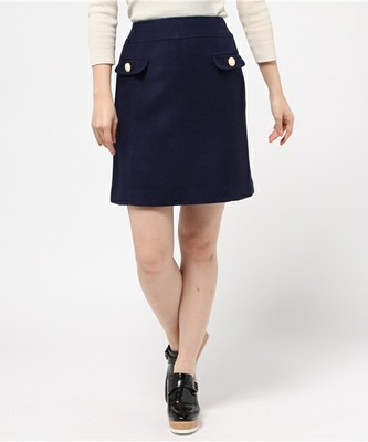 フラップ付きミニスカート