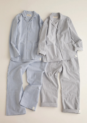 NOWHAW "day" pajama sucker blue stripe