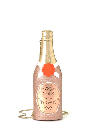 STEAL THE SPOTLIGHT CHAMPAGNE BOTTLE CLUTCH