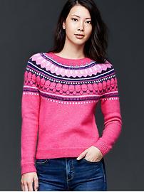 GAP Circular fairisle sweater