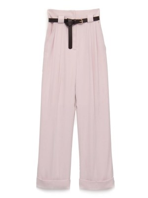 ベルト付きセンタープレスパンツ