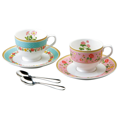 スプーン付ティーカップ＆ソーサーぺア