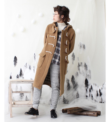 ○Wフェイス　ロングダッフルコート